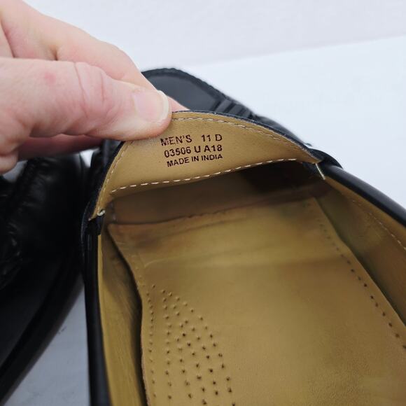 Cole Haan Men's Tassel Loafers Cherry Brown 9 - Picture 8 of 9